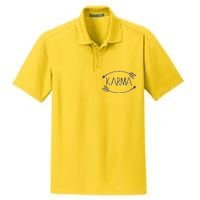 Vintage Karma Arrows Dry Zone Grid Polo