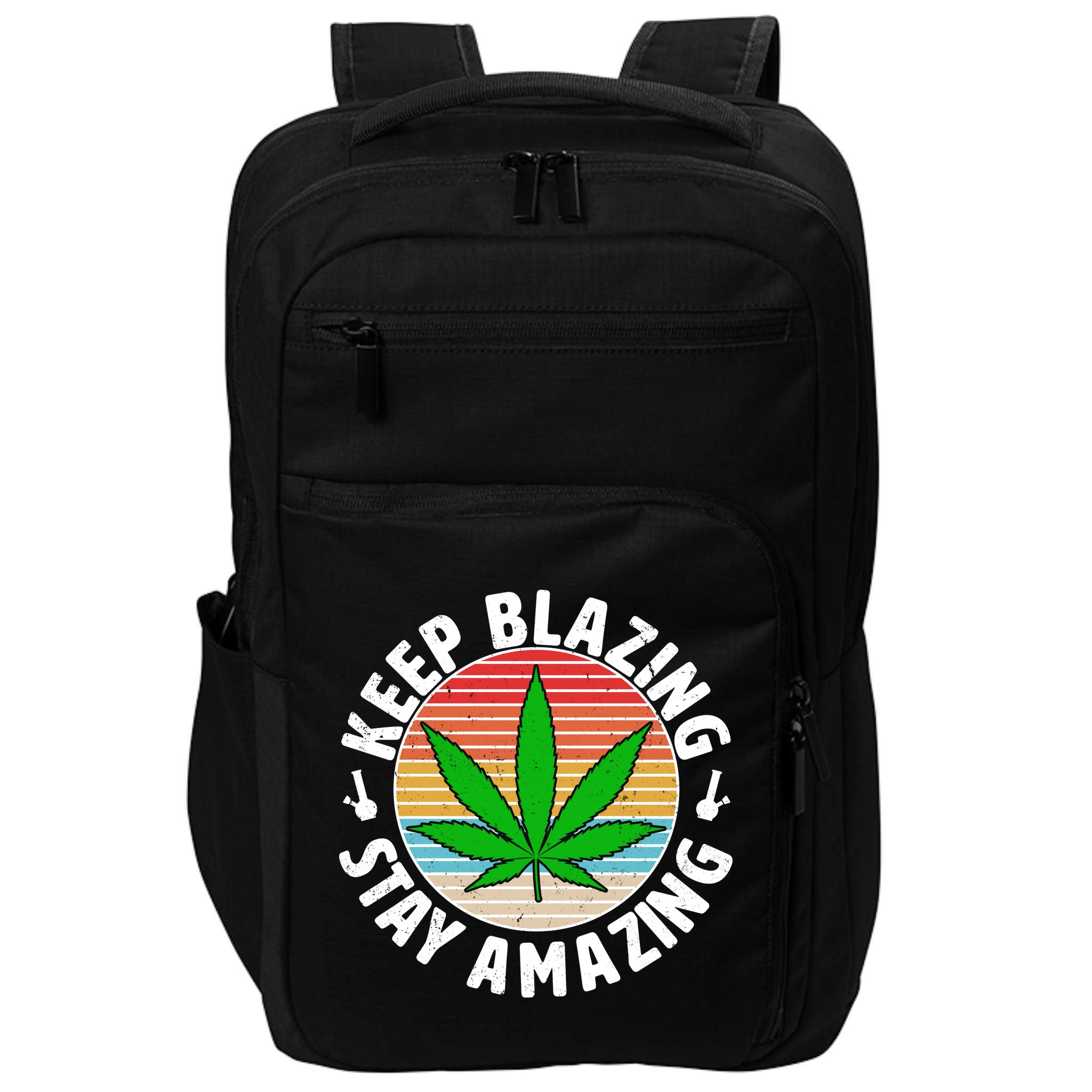 Vintage Keep Blazing Stay Amazing Impact Tech Backpack