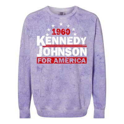 Vintage Kennedy Johnson 1960 For America Colorblast Crewneck Sweatshirt