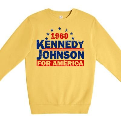 Vintage Kennedy Johnson 1960 For America Premium Crewneck Sweatshirt