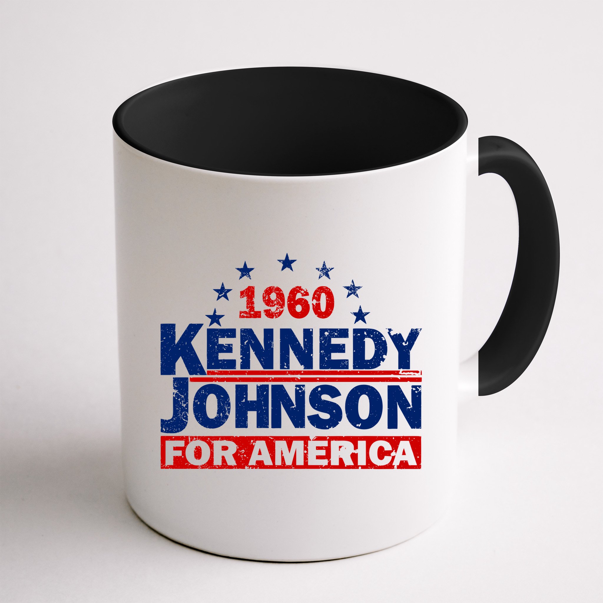 Vintage Kennedy Johnson 1960 For America Mug