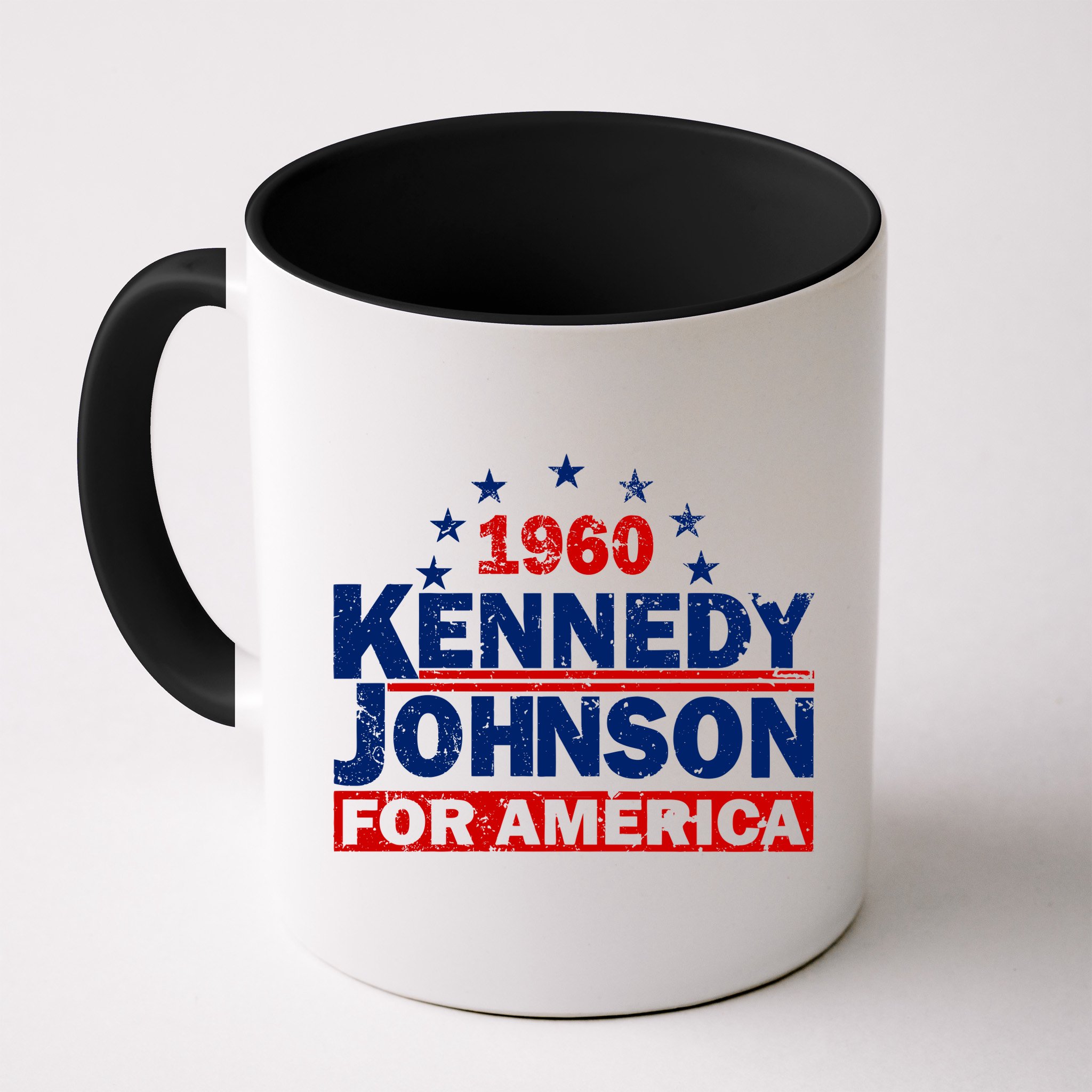 Vintage Kennedy Johnson 1960 For America Mug