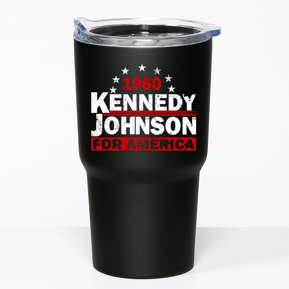 Vintage Kennedy Johnson 1960 For America Tumbler