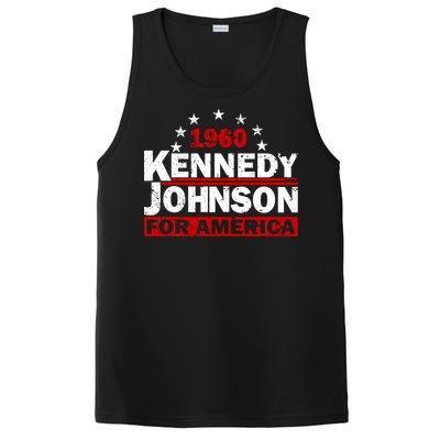 Vintage Kennedy Johnson 1960 For America PosiCharge Competitor Tank