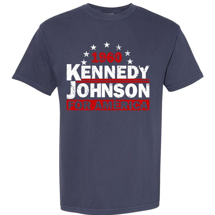 Vintage Kennedy Johnson 1960 For America Garment-Dyed Heavyweight T-Shirt