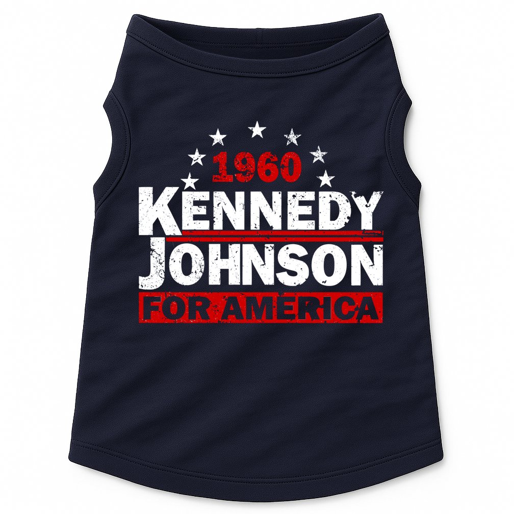 Vintage Kennedy Johnson 1960 For America Doggie Tank