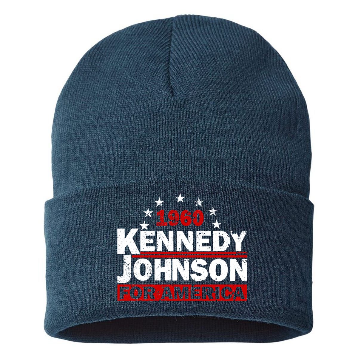 Vintage Kennedy Johnson 1960 For America Sustainable Knit Beanie