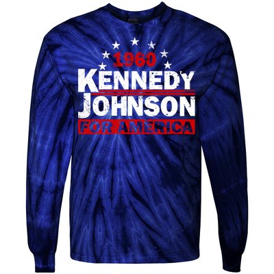 Vintage Kennedy Johnson 1960 For America Tie-Dye Long Sleeve Shirt