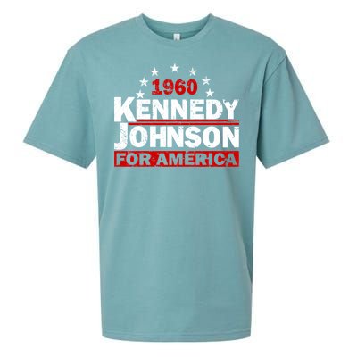 Vintage Kennedy Johnson 1960 For America Sueded Cloud Jersey T-Shirt