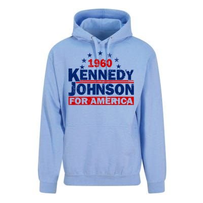 Vintage Kennedy Johnson 1960 For America Unisex Surf Hoodie