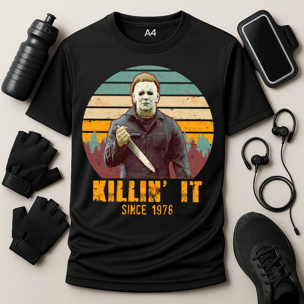 Vintage Killin' It Since 1978 Classic Movie Cooling Performance Crew T-Shirt