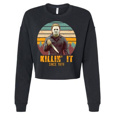 Vintage Killin' It Since 1978 Classic Movie Cropped Pullover Crew