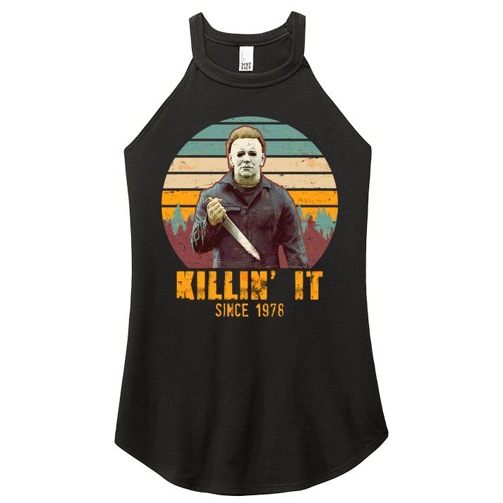 Vintage Killin' It Since 1978 Classic Movie Women's Perfect Tri Rocker Tank