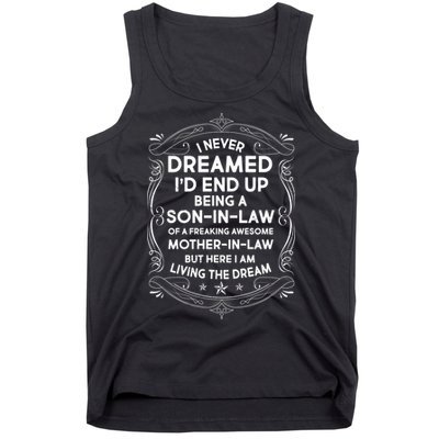 Vintage Label Freaking Awesome Mother-In-Law Tank Top