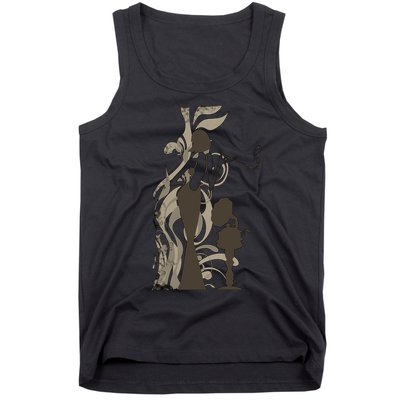 Vintage Lady Smoking Record Player Tank Top