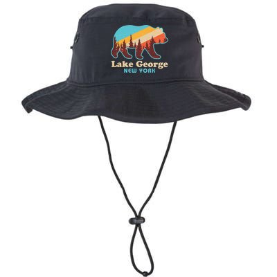 Vintage Lake George New York Forest Bear Bucket Hat