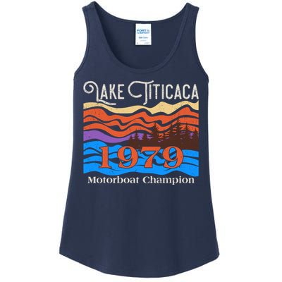 Vintage Lake Titicaca 1979 Motorboat Champion Ladies Essential Tank