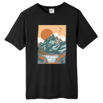 Vintage Landscape Tall Fusion ChromaSoft Performance T-Shirt