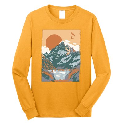 Vintage Landscape Long Sleeve Shirt