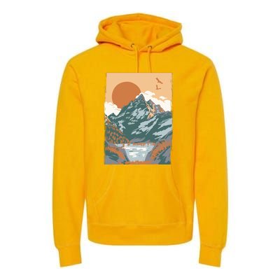 Vintage Landscape Premium Hoodie