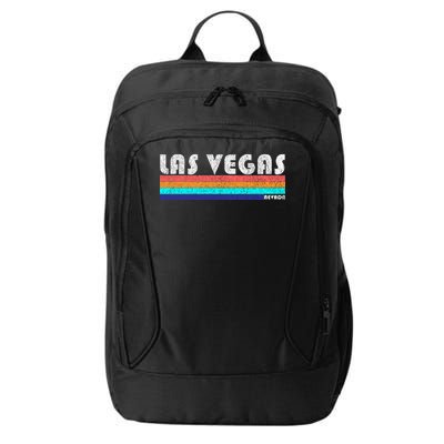 Vintage Las Vegas Nevada Stripe Logo City Backpack