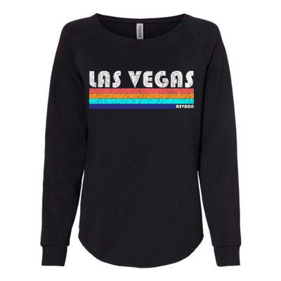 Vintage Las Vegas Nevada Stripe Logo Womens California Wash Sweatshirt