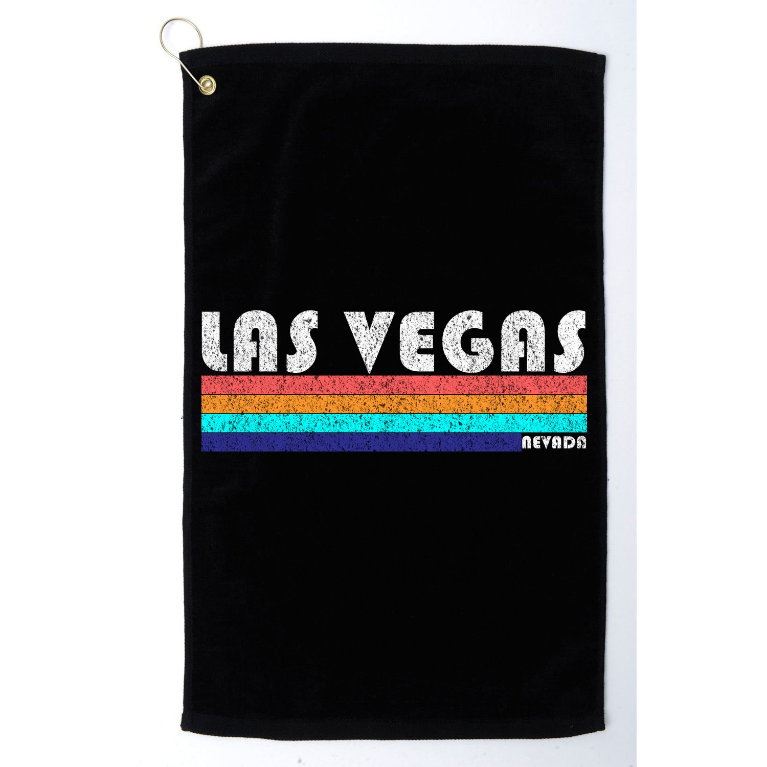 Vintage Las Vegas Nevada Stripe Logo Golf Towel