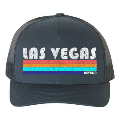 Vintage Las Vegas Nevada Stripe Logo Yupoong Adult 5-Panel Trucker Hat