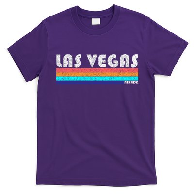 Vintage Las Vegas Nevada Stripe Logo T-Shirt