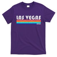 Vintage Las Vegas Nevada Stripe Logo T-Shirt