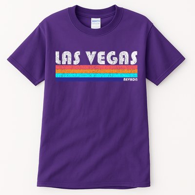 Vintage Las Vegas Nevada Stripe Logo Tall T-Shirt