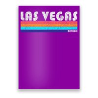 Vintage Las Vegas Nevada Stripe Logo Poster