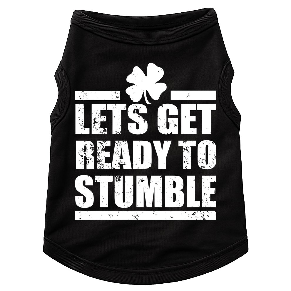 Vintage Let's Get Ready To Stumble Irish Doggie Tank
