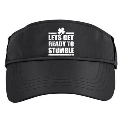 Vintage Let's Get Ready To Stumble Irish Adult Drive Performance Visor