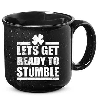Vintage Let's Get Ready To Stumble Irish 15oz Campfire Ceramic Mug