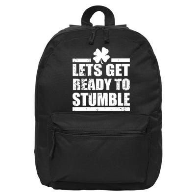 Vintage Let's Get Ready To Stumble Irish 16 in Basic Backpack
