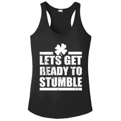 Vintage Let's Get Ready To Stumble Irish Ladies PosiCharge Competitor Racerback Tank