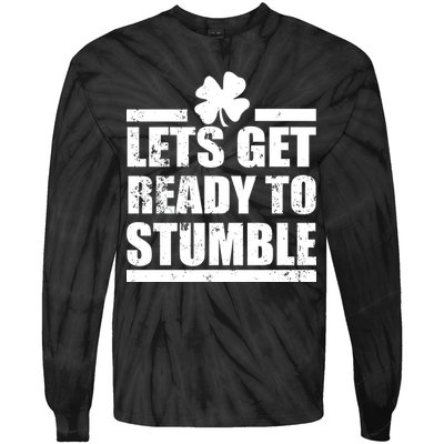 Vintage Let's Get Ready To Stumble Irish Tie-Dye Long Sleeve Shirt