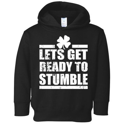 Vintage Let's Get Ready To Stumble Irish Toddler Hoodie