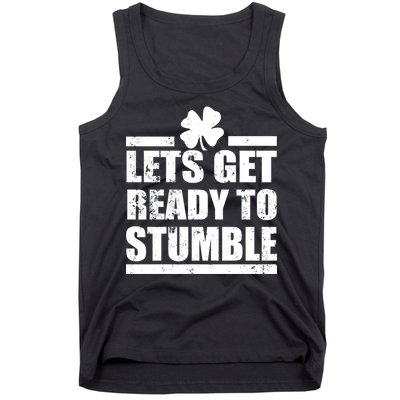 Vintage Let's Get Ready To Stumble Irish Tank Top