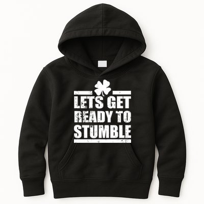 Vintage Let's Get Ready To Stumble Irish Kids Hoodie