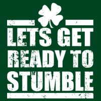 Vintage Let's Get Ready To Stumble Irish Button