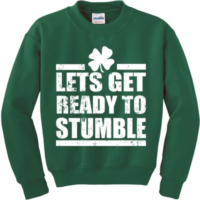 Vintage Let's Get Ready To Stumble Irish Kids Sweatshirt