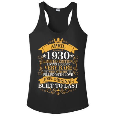 Vintage Limited Edition April 1930 Birthday Ladies PosiCharge Competitor Racerback Tank