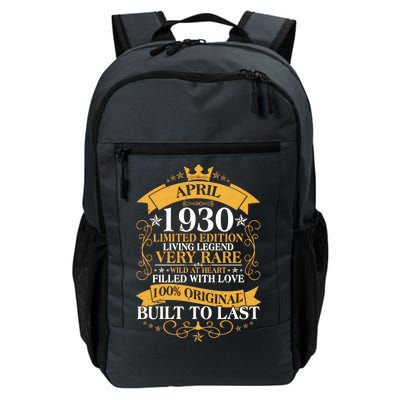 Vintage Limited Edition April 1930 Birthday Daily Commute Backpack