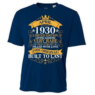 Vintage Limited Edition April 1930 Birthday Cooling Performance Crew T-Shirt