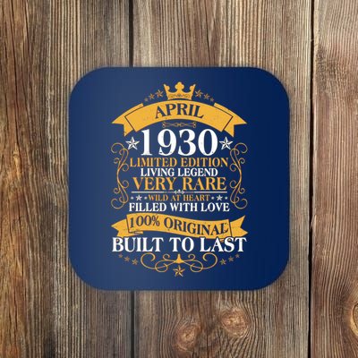 Vintage Limited Edition April 1930 Birthday Coaster