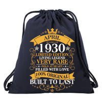 Vintage Limited Edition April 1930 Birthday Drawstring Bag