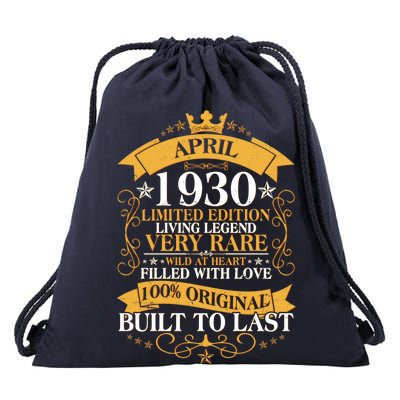 Vintage Limited Edition April 1930 Birthday Drawstring Bag