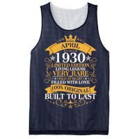 Vintage Limited Edition April 1930 Birthday Mesh Reversible Basketball Jersey Tank